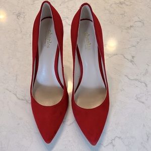 Red Suede Heels
